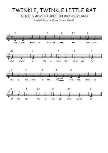 Twinkle, twinkle, little bat